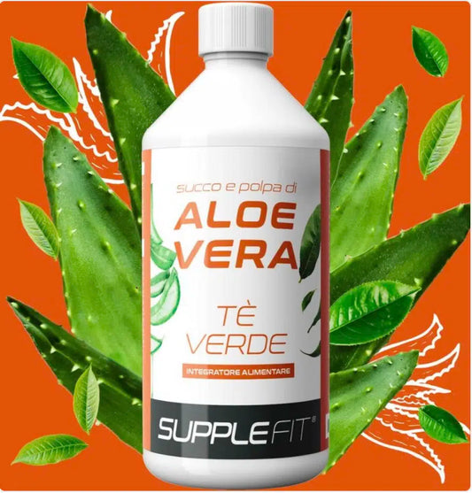 JUS ET PULPE D’ALOE VERA THÉ VERT 1 LITRE