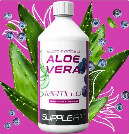 JUS ET PULPE D’ALOE VERA JUS DE MYRTILLE 1 LITRE