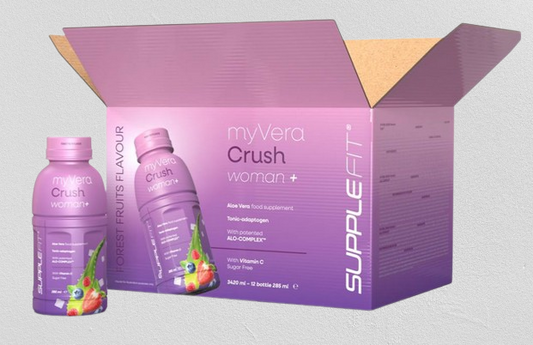 MYVERA CRUSH Woman + | Food supplement in 285 ml single-serve bottles (6-pack) - 1710 ml